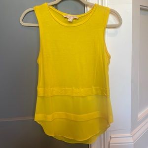 Yellow Michael Kors Tank. Size XS